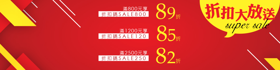 封館特惠 全面1折起~~